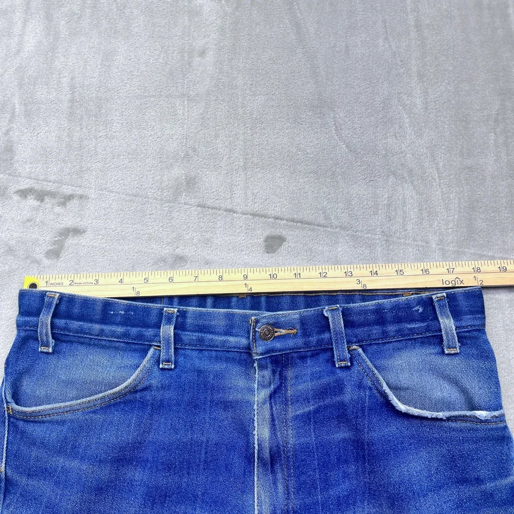 VTG Levi's 852 Orange Tab Blue Denim Jeans Mens Sz 38‎ Fits 36